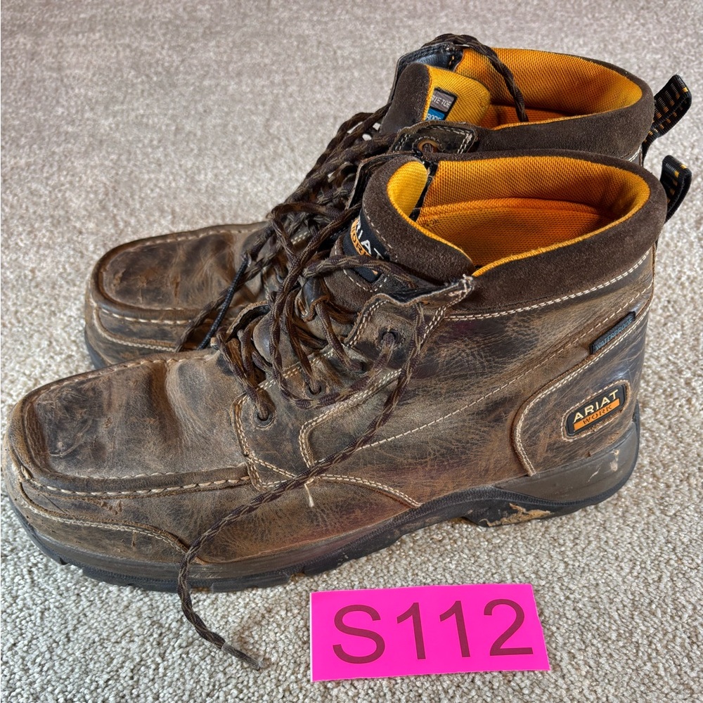 Ariat Men’s Composite Toe Work Safety Ankle Boots Size 13 D